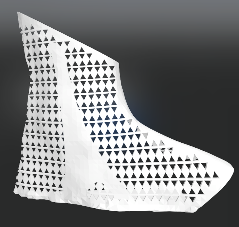 Second brace prototype (screenshot in Fusion 360)